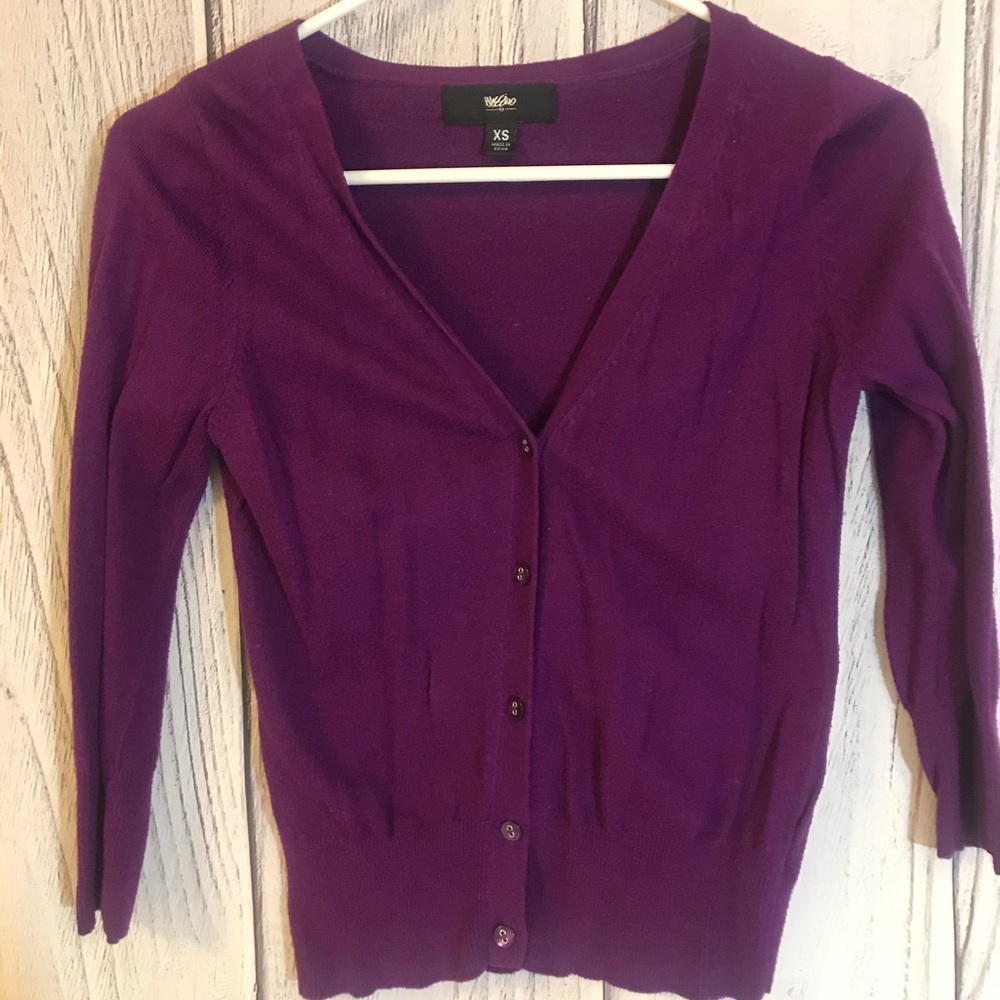 Vibrant Purple Mossimo Cardigan